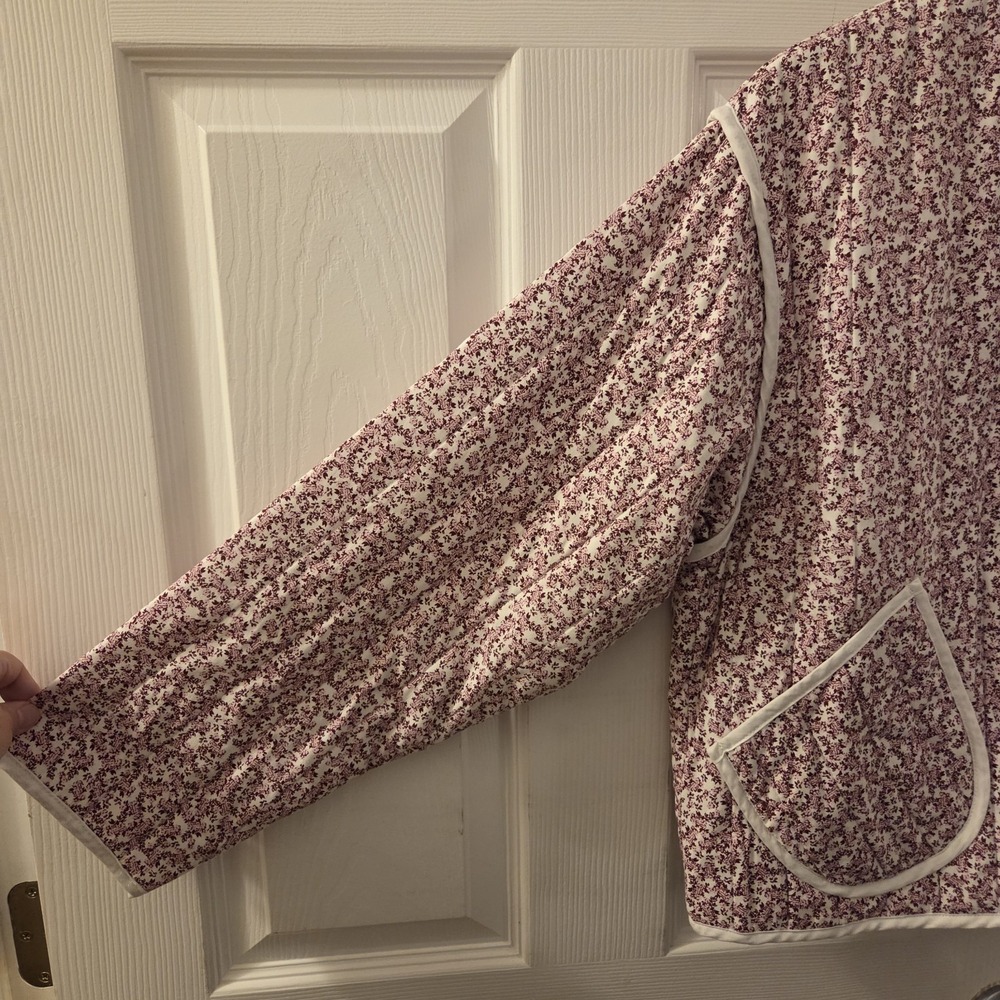 Universal Thread sz L lightweight‎ quilted jacket ditsy floral cottagecore boho - Picture 5 of 13